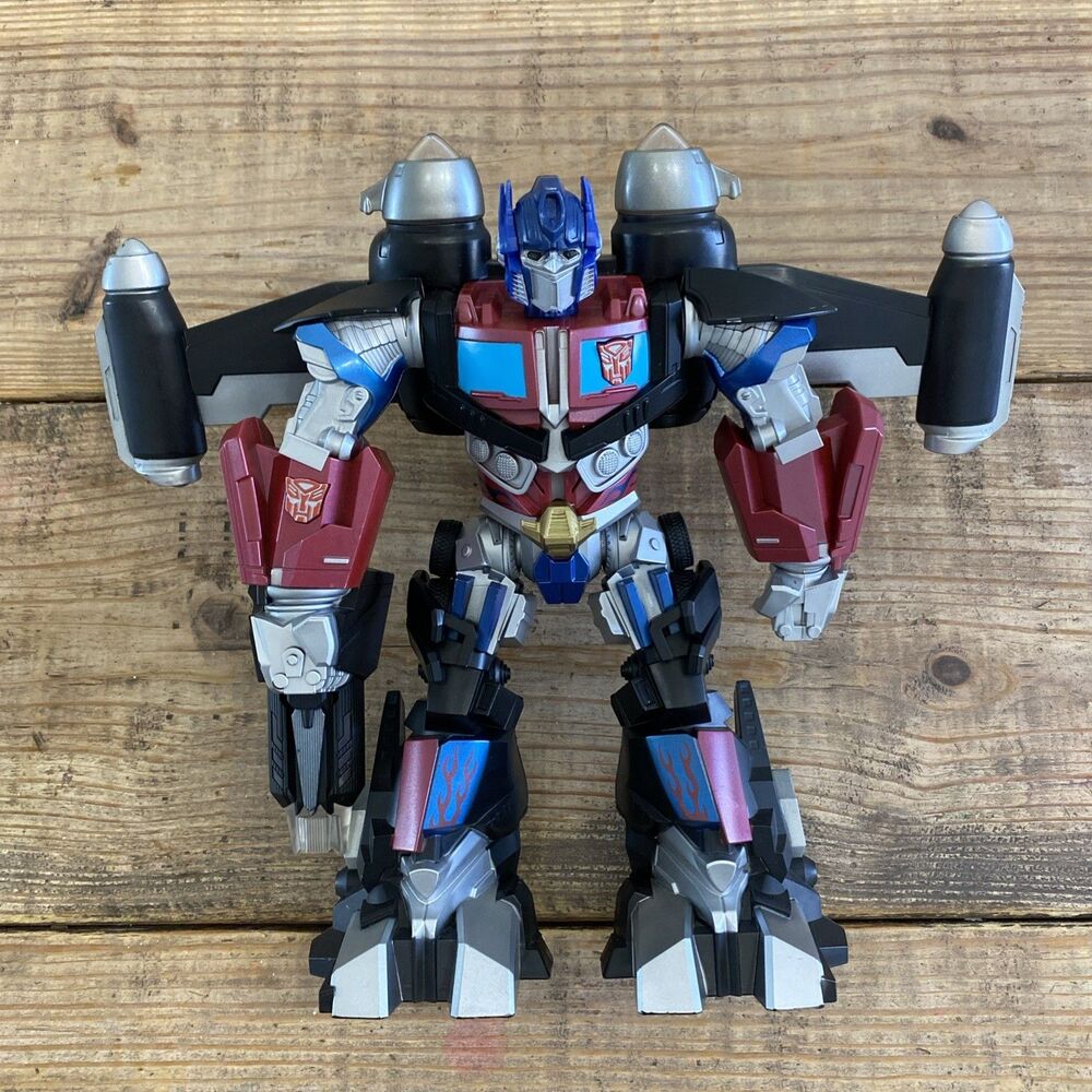 2008 Transformers Mega Power Bots OPTIMUS PRIME Hasbro 12" Lights Up Works